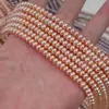 Perlas de Agua Dulce Planas Naturales con Agujero Pasante Cuentas Sueltas Brillo Fuerte Perlas Redondas Planas Reales Accesorios para Pulsera Collar Pendiente DIY