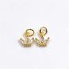 Nicho Elegante Cobre Micro-incrustado Cor Zircônio Coroa Jóias Pingente All-match DIY Brincos Pulseira Colar Jóias Femininas