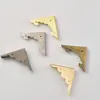 Nuevo estilo chino Cuerno de Murciélago Antiguo Protectores de Esquina de Cuatro Lados Código de Esquina Bronce Antiguo Accesorios para Maletas Cajas de Madera Fabricantes