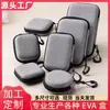 Bolsa de Armazenamento Digital Organizador Portátil de Cabos de Dados Cor Sólida Carregador Cabo de Alimentação HD Fone de Ouvido Pen Drive Case Protetor