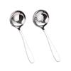 Acero Inoxidable 304 Olla Caliente Cuchara Sopera de Media Luna Cuchara para Sopa Cuchara para Gachas Cabeza Redonda Cuchara para Sopa de Ramen Coreano Utensilio de Cocina Antideslizante