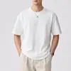 Ropa de Hombre Xintang 2026 Verano Nuevo Estilo Camiseta Blanca de Manga Corta con Estampado 3D para Hombre