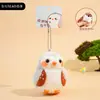 Baimao Original Série de Pelúcia de Pássaro Pingente Chapim Cinza Azul Fofo Boneco de Animal de Estimação Pingente para Bolsa de Casal Venda por Atacado