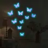 Adesivo de Parede Luminoso Borboleta Degradê Xino Yg-H720 Personalizável PVC Autoadesivo Fluorescente Decorativo para Quarto de Crianças