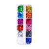 Cross-border Nail Art Laser Borboleta Lantejoulas 12 Cores Misturadas Ultra-fino Alien Eye Maquiagem Patch Borboleta Nail Decoration