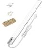 Explosiones transfronterizas lámpara de cadena de inducción ultra delgada de 8 mm barrida a mano enchufe luz LED de pantalla de temperatura de tres colores regulable continuamente barra de luz para gabinete