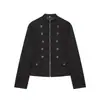 Ropa de Mujer Transfronteriza Otoño/Invierno 2026 Nuevo Estilo Estilo Europeo y Americano Moda Urbana Chaqueta de Traje con Cuello Alto y Botones 2790498