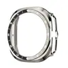 Capa de PC com escala bicolor galvanizada vazada, adequada para Samsung Watch9 Ultra2 47mm, moldura de casca dura semi-fechada