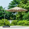 Jardín Exterior Tres Sombrillas Sombrilla de Jardín Sombrilla Solar Grande Sombrilla Plegable de Plátano Sombrilla de Ocio para Cafetería Bar Doble Techo