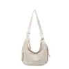 Bolsa de Hombro Versátil Nueva de Verano 2025 Bolso Cruzado de Viaje Nylon Arrugado Lavado Bolso Ligero Casual Vintage Tipo Dumpling