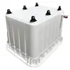 Caja de Volteo con Ruedas Extra Grande para Cría de Tortugas con Salida de Drenaje, Tanque de Peces con Agujeros, Cubeta de Peces para Acuicultura con Ruedas
