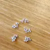 Decoraciones Populares de Arte de Uñas con Circonita Lateral, Luna Creciente Francesa Estrella Brillante Completo de Diamantes Lujo Ligero Accesorios de Pedrería para Arte de Uñas 3D