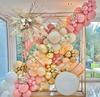 Conjunto de balão boêmio DIY blush areia branca menina aniversário casamento fundo festa decoração de balão