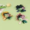 Ramo de flores al por mayor directo de fábrica, banda para el cabello con rosas, cuerda para el cabello, accesorios para el cabello, clip de novia transfronterizo, flores hechas a mano