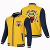 Chaqueta estampada con patrón de estilo japonés para hombre, casual, holgada, logo de coche, estilo coreano, moderna, guapa, chaqueta con cremallera, ropa para hombre transfronteriza