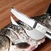 Raspador de Escamas de Peixe em Aço Inoxidável, Raspador Manual Espessado para Escamas de Peixe, Escova Doméstica para Escamas de Peixe, Ferramenta de Limpeza de Peixe Atacado