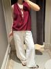 Md26 Camisa Top Feminino Minimalista Francês Elegante com Alças Cruzadas no Pescoço Sem Mangas 05131640671