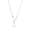 Collar Original S925 Plata de Ley Arvaleff Collar de Perlas Cadena para Clavícula de Moda Transfronteriza Casual Chapado en Platino