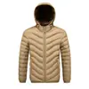 Nueva Chaqueta Acolchada de Algodón Transfronteriza para Hombre, Abrigo de Algodón Engrosado de Invierno con Capucha Desmontable, Chaqueta de Algodón con Puños Acanalados, Ropa de Algodón Cálida al por Mayor