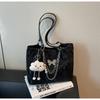 Bolso Grande Transfronterizo para Mujer, Versátil para el Verano, Nuevo Bolso de Hombro con Cadena Casual 2025, Bolso Tote Texturizado para Estudiante