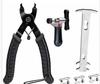 Herramienta para Cadena de Bicicleta Calibrador de Cadena para Bicicleta de Montaña Cortador de Cadena Herramienta para Desmontaje de Cadena Alicates para Eslabón Mágico Herramienta