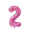 Globo digital de 16 pulgadas del 0 al 9 para Año Nuevo, luna llena, fiesta de cumpleaños, decoración, globo de película de aluminio degradado, venta al por mayor