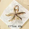 Pinza para el pelo de estrella de mar minimalista transfronteriza para mujer, pasador de aleación para recogidos, pinza de tiburón grande, accesorio para el cabello de alta gama