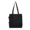 Bolso de hombro para mujer estilo coreano, bolso de mano simple de gran capacidad para estudiante, bolso tote ligero y artístico para niñas