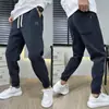 Pantalones Casuales Gruesos de Terciopelo Plus para Hombre de Otoño e Invierno, Cálidos, Holgados, Versátiles, Modernos, Joggers, Pantalones Deportivos Patchwork