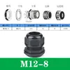 Conector impermeável de nylon poroso para cabo M20/PG16 conector de plástico Cabeça Grande selada para cabo trava fixa porca de fixação