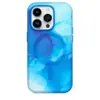 Para iphone14promax funda de teléfono magnética de succión magsafe acuarela 13pro transparente simple 12 explosión