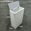 Tanque de Água Plástico Vertical Estreito com Tampa Articulada e Tampa Móvel Balde Quadrado para Armazenamento de Água Doméstica Cozinha Banheiro Balde para Manter Água de Aquário