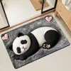Tapete de Chão Fofo de Animal de Pelúcia com Terra de Diatomáceas, Tapete de Banheiro Absorvente de Água Secagem Rápida, Tapete de Porta Antiderrapante, Tapete Decorativo de Entrada