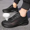 Zapatos Casuales Negros de Otoño para Hombre Zapatos de Running de Malla Transpirable para Estudiante Suela Suave Zapatos Deportivos Desodorantes Zapatos de Viaje Estilo Ligero