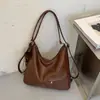 Bolsa Retro Multiusos de Gran Capacidad para Mujer 2026 Nuevo Otoño Casual Bolso Cruzado Estilo Coreano Simple Bolso de Hombro para el Trabajo