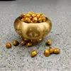 Cazuela del Tesoro Nueve Fuegos Púrpuras de Latón Decoración de Entrada de Sala de Estar Adorno Cazuela para Reunir Fortuna Decoración de Escritorio de Oficina en Casa