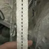 Ku Luo Jin zapatillas de baloncesto color de moda patrón de flecha patrón ondulado cordones planos de 1,5 cm de ancho