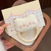 Rubor Rosa Cuerda para el Pelo de Gatito Otoño e Invierno Cuerda para el Pelo de Felpa Lindo Lazo para el Pelo Dulce Dibujo Animado Accesorio para el Pelo de Estudiante