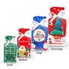 LD002 Navidad Feliz Muñeco de Nieve viejo ciervo fiesta Manzana regalo dulce cinta cordón bolsa de papel de aluminio
