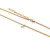 Acero Inoxidable Chapado al Vacío en Oro de 18K Cadena de Eslabones Torcidos Moderna Versátil Cadena de Caja Extensión Collar Joyería DIY Cadena Lisa