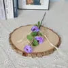 Flor Artificial Galho Único Rosa Chá Fita Estilo Nórdico Flor Falsa Decoração de Sala de Estar Adereços Decoração de Projeto Caderno de Casamento