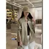Camisa casual holgada de lino 100% natural Ayi, corte relajado, para mujer, camisa de algodón y lino de manga larga para otoño