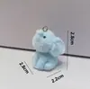Llavero de Animales de Dibujos Animados de Resina 3D Flocado Lindo Cadena para Teléfono DIY Colgante de Joyería Hecho a Mano Venta al por Mayor