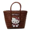 Bolsa de Palha Colorida de Mão para Verão Feminina 2025 Nova Moda Bolsa de Ombro de Grande Capacidade Bolsa de Praia de Férias de Alta Qualidade