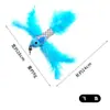 Caña de Juguete para Gatos Cabezal de Repuesto Juguete para Gatos Amazon Cabezal de Repuesto de Plumas DIY Cabezal de Repuesto de Caña de Juguete para Gatos Pájaro y Oruga