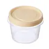 Caja redonda de almacenamiento para refrigerador resistente a altas temperaturas con tapa, caja pequeña para almacenamiento de frutas, lonchera apta para microondas, recipiente sellado