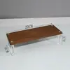 Suporte de Corda Manual de Madeira Maciça Suporte de Escada Feito à Mão Modelo de Carro a Ar para Mesa Suporte de Armazenamento Bidimensional Suporte de Decoração para Pulseiras