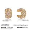 Pinzas para Orejas de Acero Inoxidable Jingqiao para Mujer Sin Perforaciones Pendientes de Circonita Lujo Accesible Pendientes de Gama Alta Joyería Transfronteriza Otoño e Invierno Europea y Americana