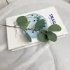 Hojas de Eucalipto Simuladas Rama Única Accesorios para Arreglos Florales DIY Decoración Plantas Simuladas Decoración de Bodas Flores Artificiales Hoja de Eucalipto Hogar