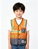 Proveedor exclusivo transfronterizo de Amazon de chalecos infantiles para juegos de rol de fiesta con impresión digital, fabricante ecológico de exportación